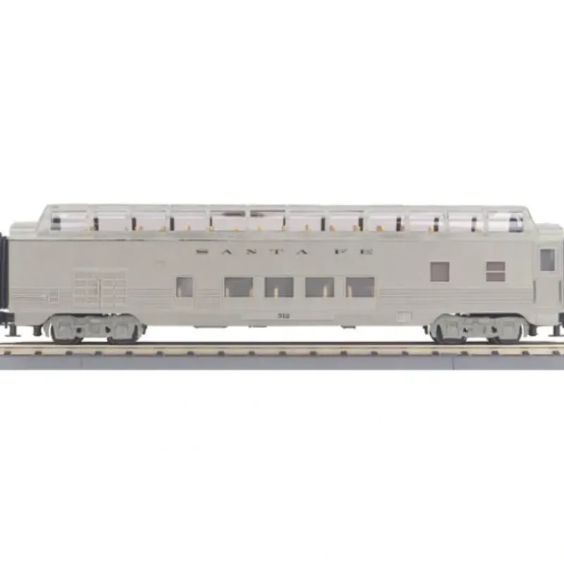 MTH 30-67653 O-27 Atchison Topeka Santa Fe 60' Streamline Full Vista Dome - Your Source for Gaming Essentials* Best