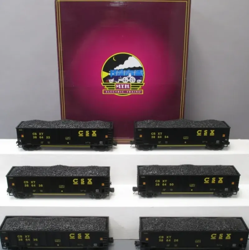 MTH 20-90737 O Gauge CSX Coalporter Hoppers w/ Coal Load 6-Car Set - Your Source for Gaming Essentials* Discount