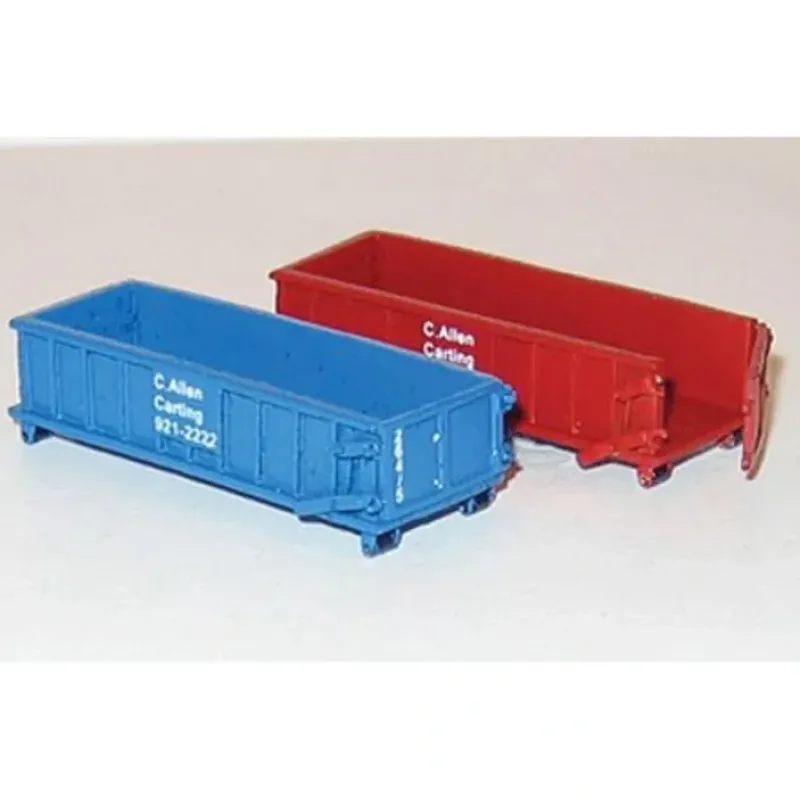 Outlet NJ International 6623 N 20 cu.yd Dumpster w/ Doors, Locks & Rollers (Set of 2) - Your Source for Gaming Essentials Trains