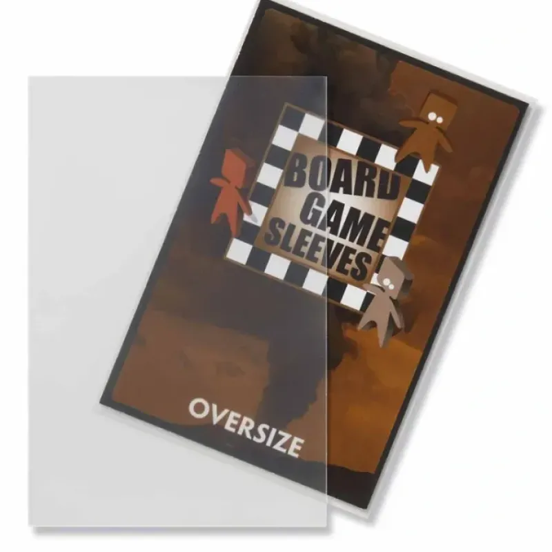 Cards>Oversize 82x124mm Clear Non-Glare Board Game Sleeves (50) - Your Source for Gaming Essentials