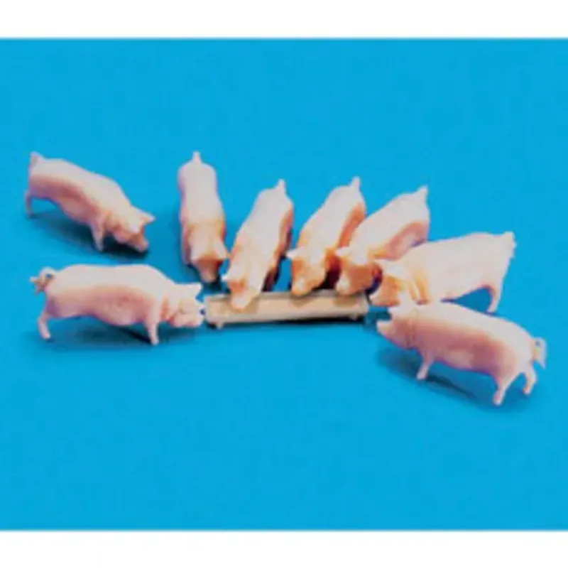 Peco 5108 HO Pigs & Trough Figures (Set of 8) - Your Source for Gaming Essentials* Outlet