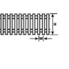 Plastruct 90463 N 1/16" x 26" x 1/4" Picket Fence - Your Source for Gaming Essentials* Sale