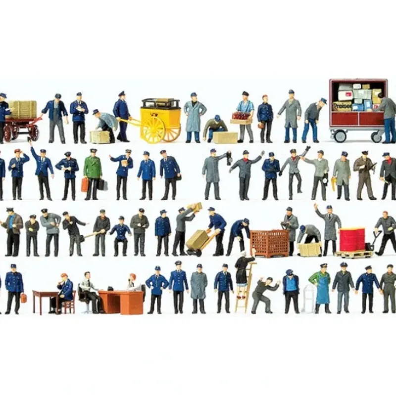 Preiser 13004 HO Early Era III Assorted Working People Figures (Set of 60) - Your Source for Gaming Essentials* Outlet