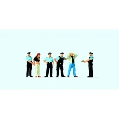 Preiser 10589 HO Emergency Personnel Under Arrest Figures (Set of 6) - Your Source for Gaming Essentials* Outlet
