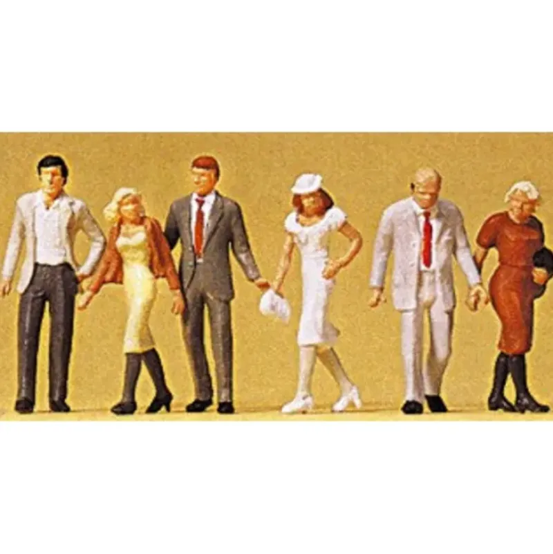 Preiser 65322 O Walking Passers-By Figures (Set of 6) - Your Source for Gaming Essentials* Best