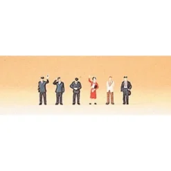 Preiser 88529 Z DB Train Personnel & Travelers Figures (Set of 6) - Your Source for Gaming Essentials*