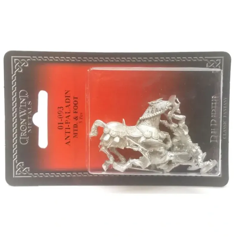 Tabletop Miniatures>Ral Partha Anti-Paladin Set, Mounted and on Foot (2) #01-093 Unpainted Metal - Your Source for Gaming Essentials