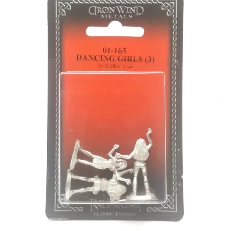 Tabletop Miniatures>Ral Partha Dancing Girls (3 Pieces) #01-165 Unpainted Fantasy Metal Figure - Your Source for Gaming Essentials