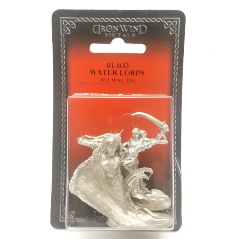 Tabletop Miniatures>Ral Partha Water Lords Pack (3 Pieces) #01-033 Unpainted Fantasy Metal Figure - Your Source for Gaming Essentials