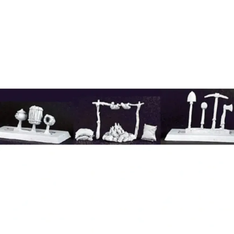 Tabletop Miniatures>Reaper Miniatures Adventuring Accessories II #02963 (13 Pieces) Unpainted Metal - Your Source for Gaming Essentials