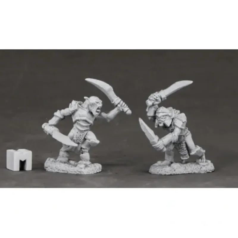 Tabletop Miniatures>Reaper Miniatures Armored Goblin Swordsmen #03851 Dark Heaven Unpainted Metal - Your Source for Gaming Essentials