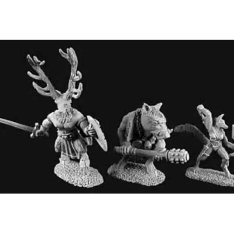 Tabletop Miniatures>Reaper Miniatures Beastmen Of the Wyld #02900 Dark Heaven Unpainted Metal - Your Source for Gaming Essentials