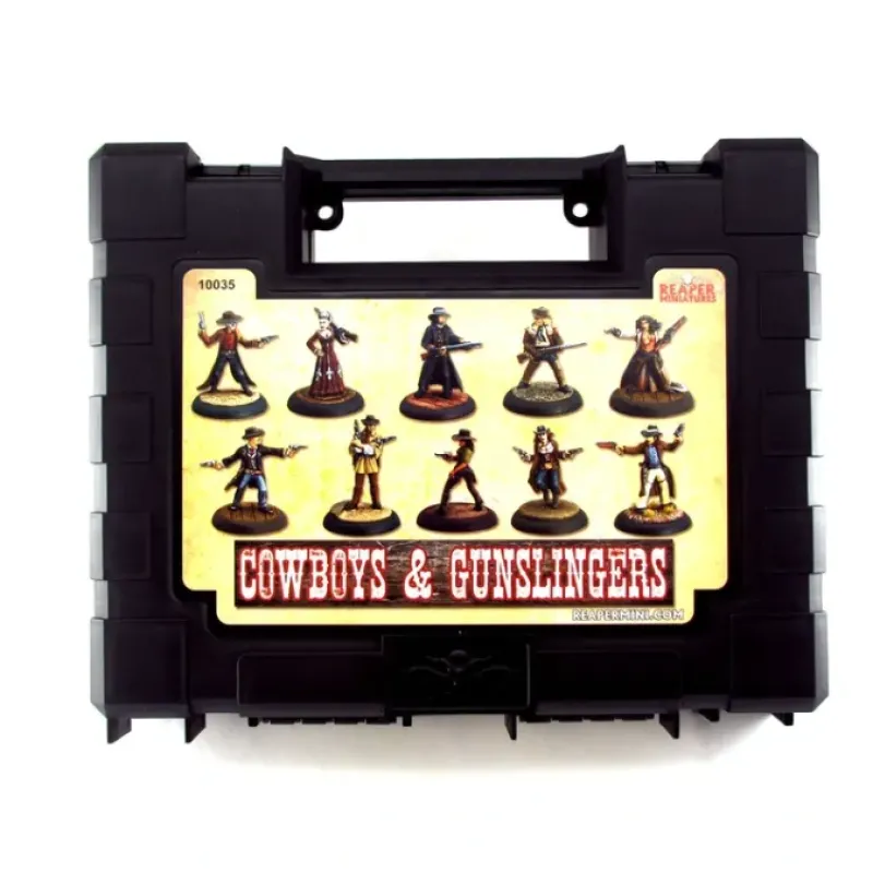 Tabletop Miniatures>Reaper Miniatures Cowboys and Gunslingers #10035 Boxed Sets D&D RPG Mini Figure - Your Source for Gaming Essentials