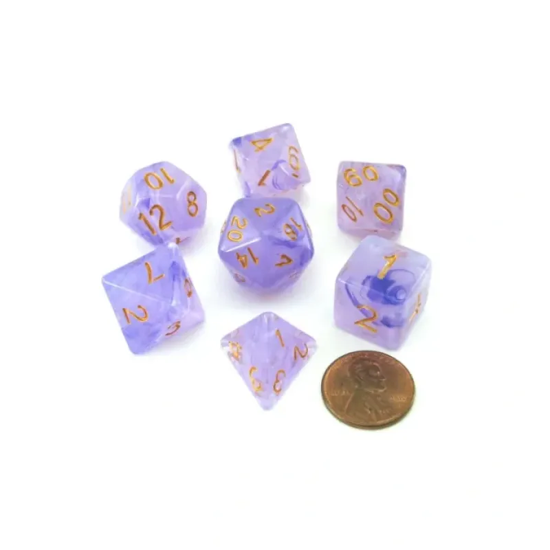 Dice>Reaper Miniatures Lucky Pizza Dungeon Dice - Gem Purple - Your Source for Gaming Essentials