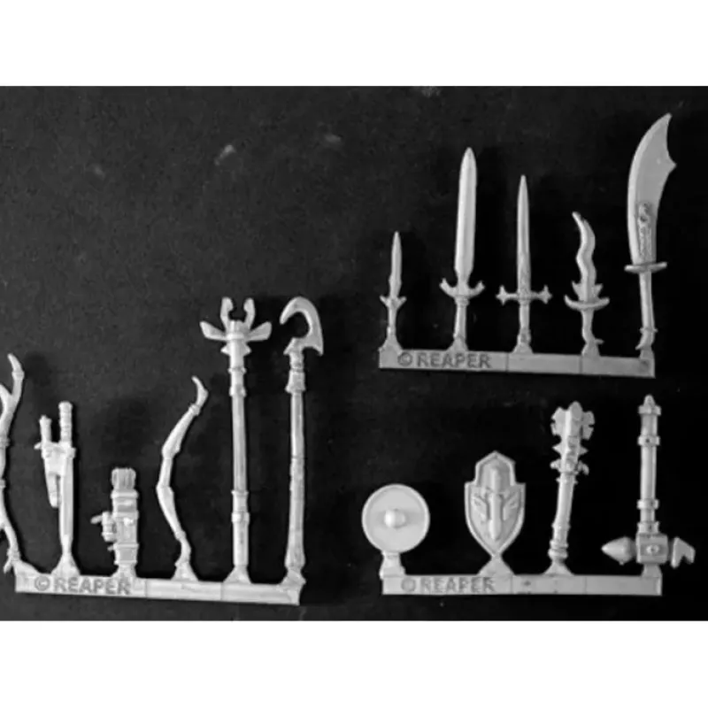 Tabletop Miniatures>Reaper Miniatures Mercenary Weapons Pack (15) #14522 Mercenary Unpainted Mini - Your Source for Gaming Essentials