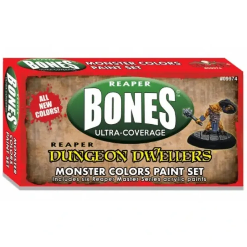 Tabletop Miniatures>Reaper Miniatures Monster Colors Set #09974 6 Bottle Master Series Acrylic Paint - Your Source for Gaming Essentials