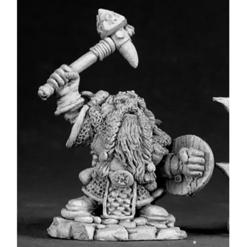 Tabletop Miniatures>Reaper Miniatures Orin Ramheim, Dwarf Warrior 03051 Dark Heaven Unpainted Metal - Your Source for Gaming Essentials