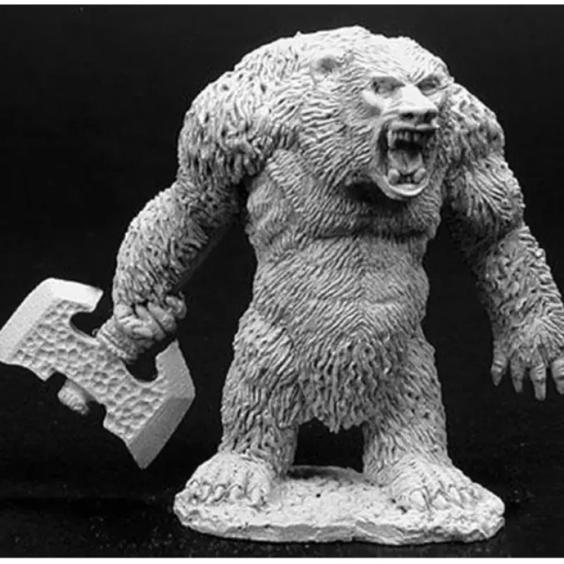 Tabletop Miniatures>Reaper Miniatures Werebear #02753 Dark Heaven Legends Unpainted Metal RPG Figure - Your Source for Gaming Essentials