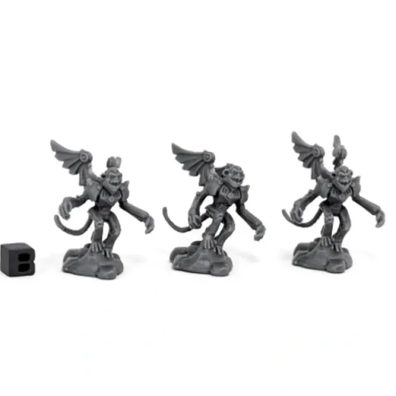 Tabletop Miniatures>Reaper Miniatures WWWOZ Winged Monkeys (3) #80061 Chronoscope Unpainted Plastic - Your Source for Gaming Essentials