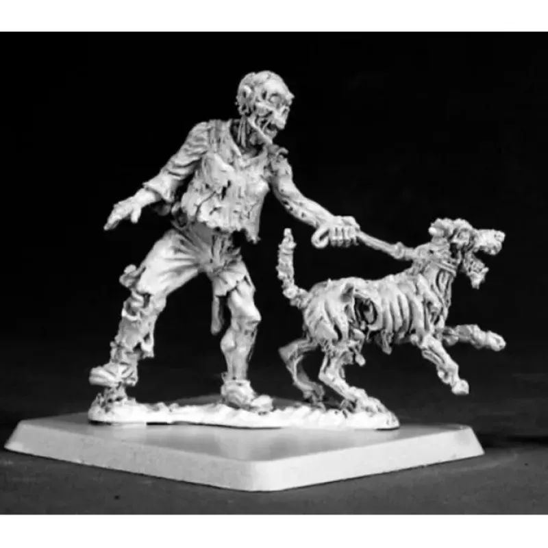Tabletop Miniatures>Reaper Miniatures Zombie Dog Handler #50069 Chronoscope D&D RPG Mini Figure - Your Source for Gaming Essentials