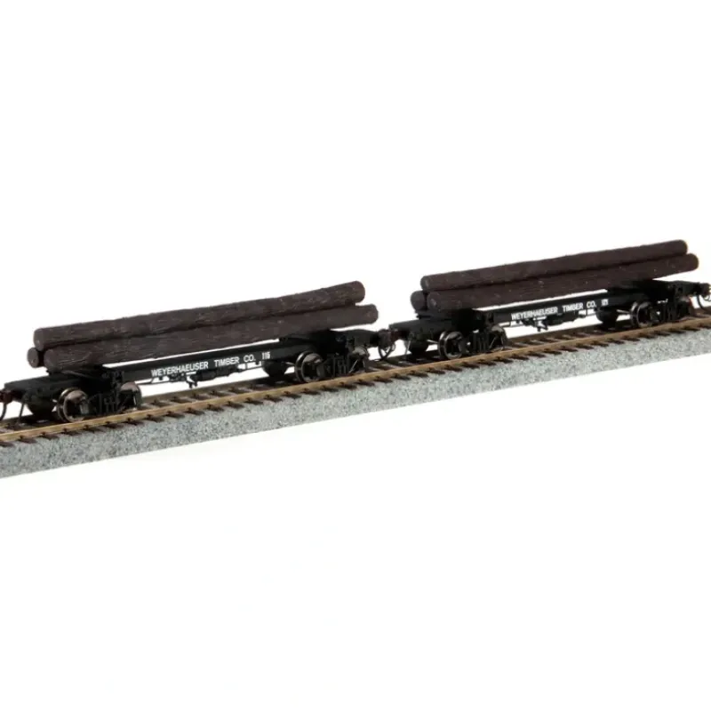 Rivarossi HR6209 HO Weyerhaeuser Timber Skeleton Log Car (Set of 2) - Your Source for Gaming Essentials* Discount