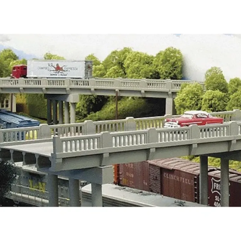 Rix Products 628-102 HO 50' Early Highway Overpass W/Pier - Your Source for Gaming Essentials* Discount