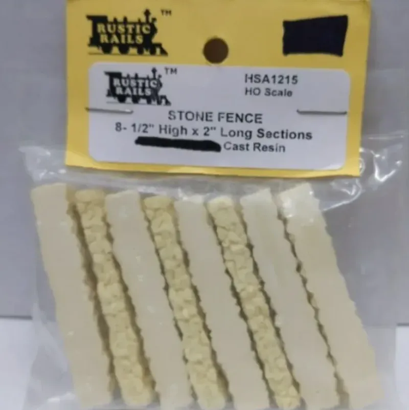 Rustic Rails HSA1215 HO Stone Fence 8-1/2" High x 2" Long Sections Cast Resin - Your Source for Gaming Essentials* Sale