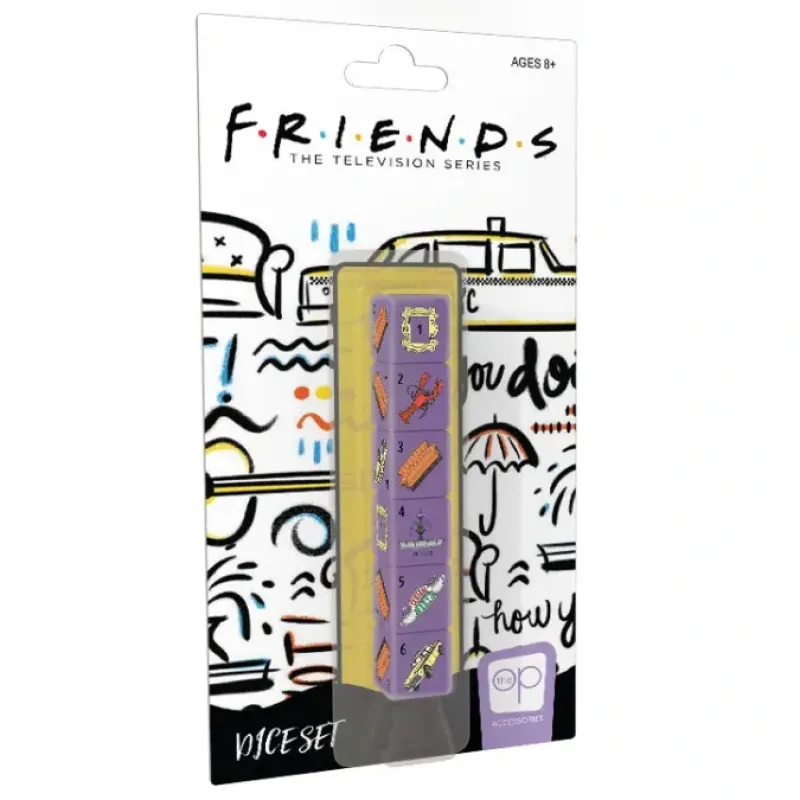 Dice>Set of 6 D6 Pop Culture Dice - Friends - Your Source for Gaming Essentials