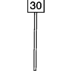 Stewart 859 HO Trackside Signs Square RR Speed Limit (Box of 6) - Your Source for Gaming Essentials* Best