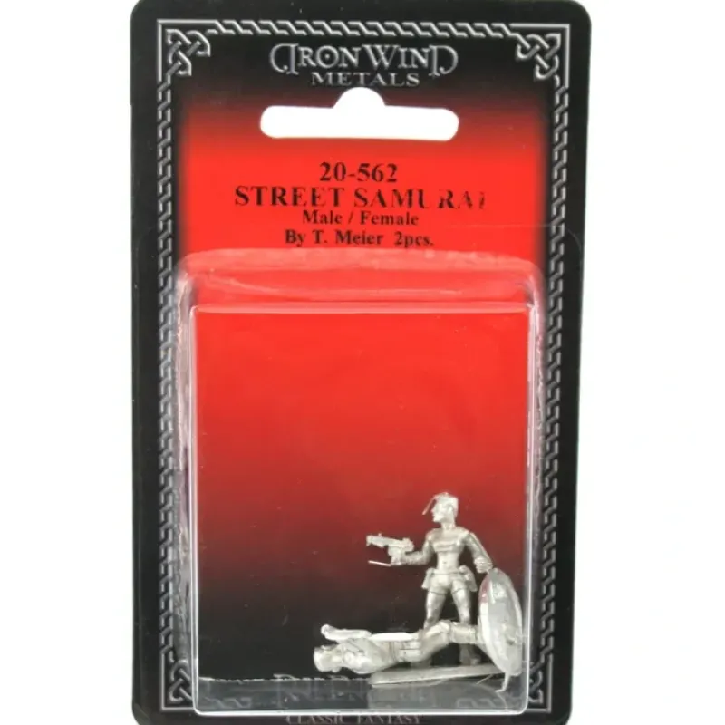 Tabletop Miniatures>Street Samurai Male and Female #20-562 Shadowrun RPG Metal Ral Partha Figure - Your Source for Gaming Essentials