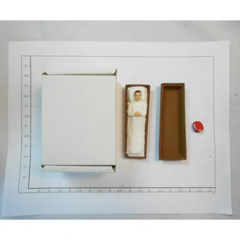 Taura Figures 13.07 White Metal Funeral Casket Figure - Your Source for Gaming Essentials* Best