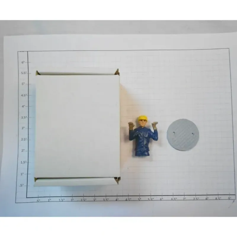 Taura Figures 13.11 White Metal Sewer Woker With Helmelt Figure - Your Source for Gaming Essentials* New