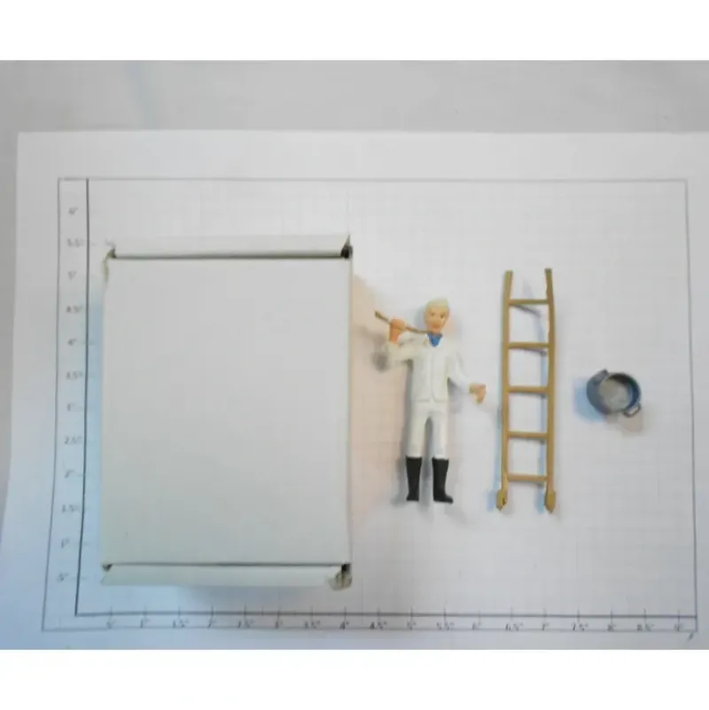 Taura Figures 13.16 White Metal Man With Spoon, Pot, And Ladder Figure - Your Source for Gaming Essentials*