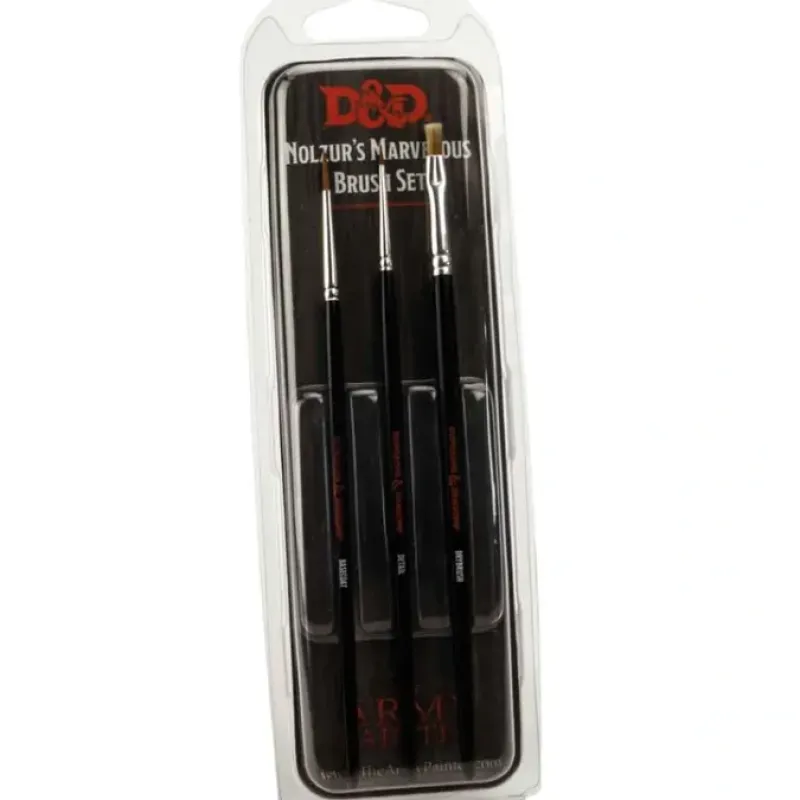 Tabletop Miniatures>The Army Painter Dungeons & Dragons Nolzur`s Marvelous Brush Set - Your Source for Gaming Essentials