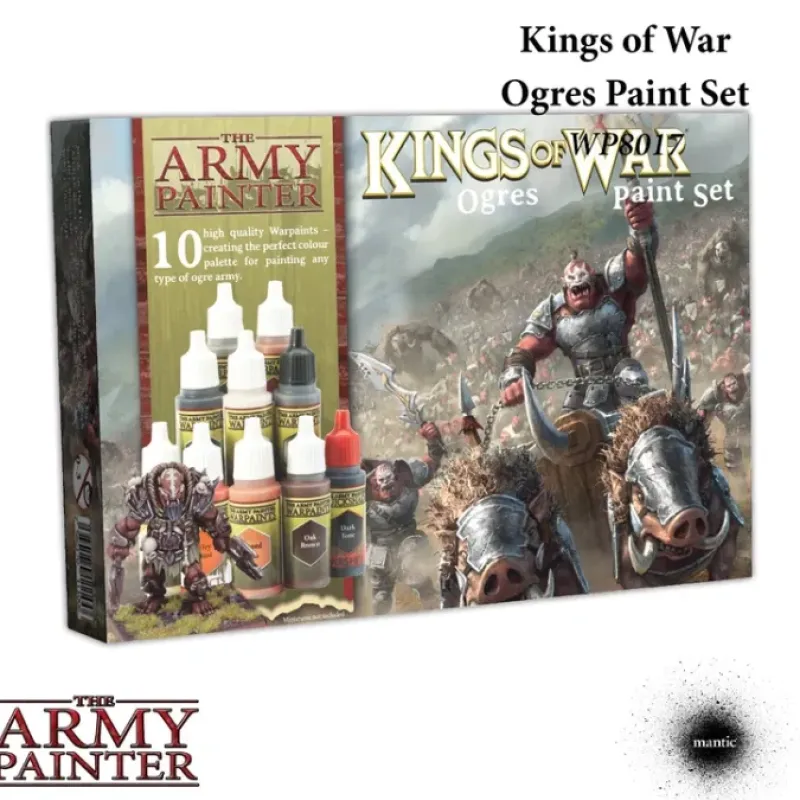 Tabletop Miniatures>The Army Painter Warpaints: Kings of War Ogres Paint Set - 10 Warpaints - Your Source for Gaming Essentials