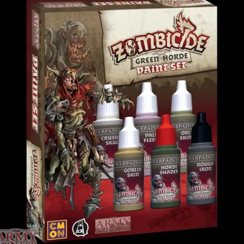 Tabletop Miniatures>The Army Painter Warpaints - Zombicide Black Plague Green Horde Paint Set - Your Source for Gaming Essentials