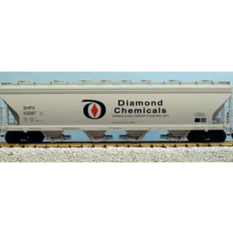 USA Trains 14123 G Diamond Plastics 4-Bay Center Flow Hopper (Metal Wheels) - Your Source for Gaming Essentials* New