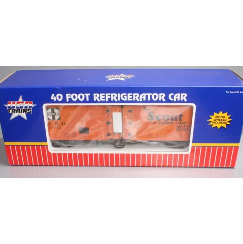 USA Trains 16504 G Santa Fe "Scout" 40' Refrigerator Car - Your Source for Gaming Essentials* New
