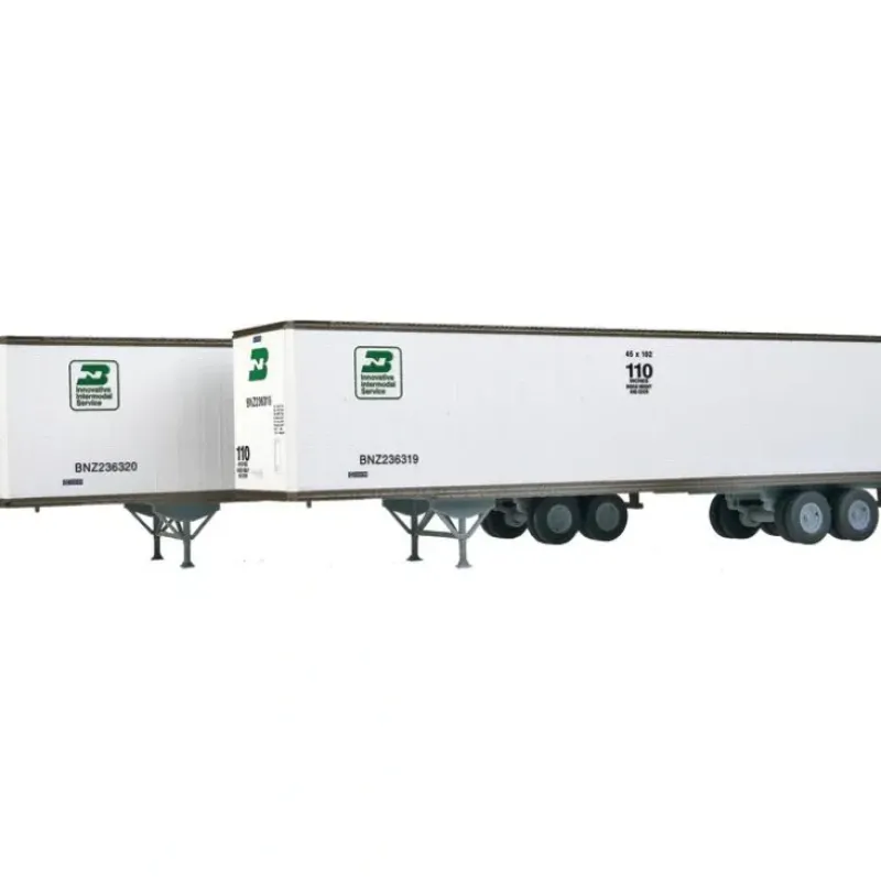 Walthers 949-2203 HO Burlington Northern 45' Stoughton Trailer (Pack of 2) - Your Source for Gaming Essentials* Discount