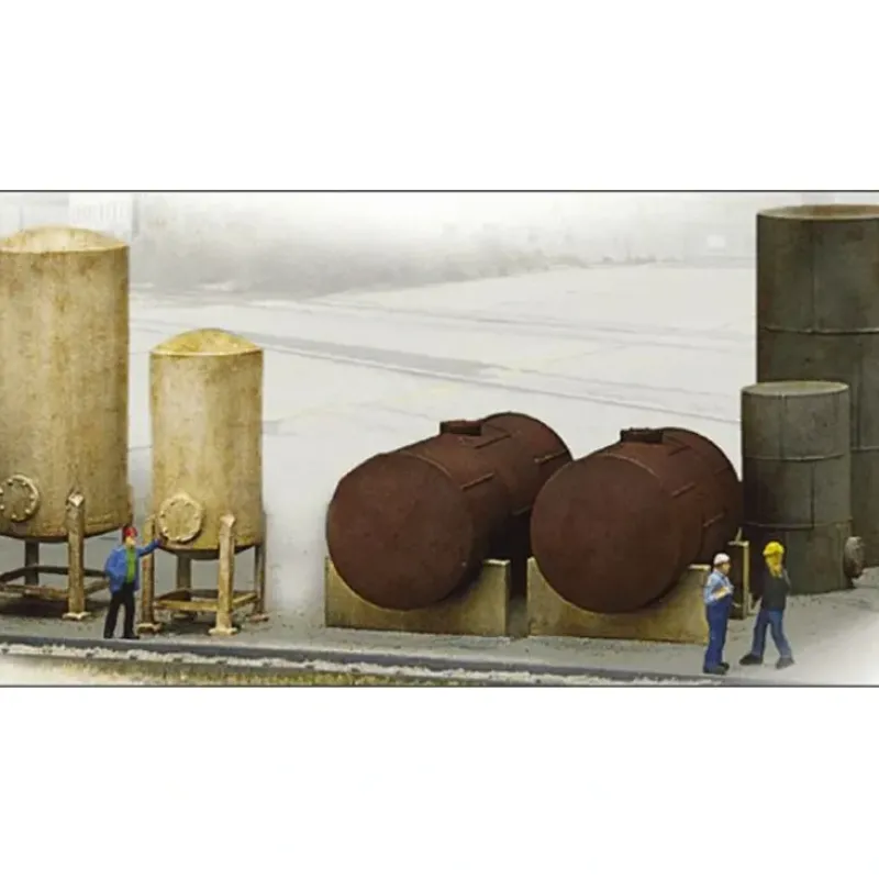 Walthers 933-3197 HO Industrial Storage Tanks Detail Cornerstone Building Kit - Your Source for Gaming Essentials* Sale