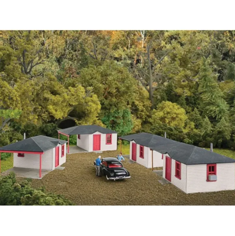 Walthers 933-3482 HO Motel Cabin 4-Pack Kit - Your Source for Gaming Essentials* Clearance