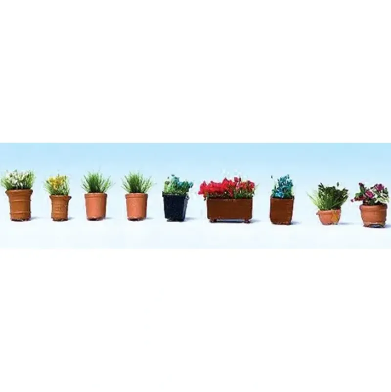 Walthers 949-1082 HO Potted Flowers - Botanicals (Pack of 9) - Your Source for Gaming Essentials* Online