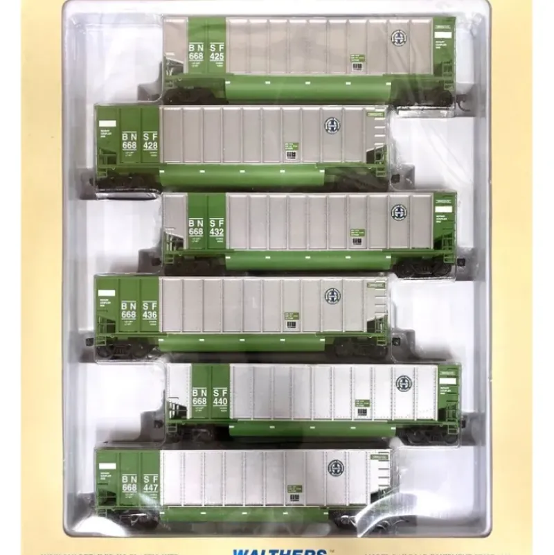 Walthers 932-5319 HO Scale Burlington Northern Santa Fe Bethgons (Pack of 6) LN/Box - Your Source for Gaming Essentials* New