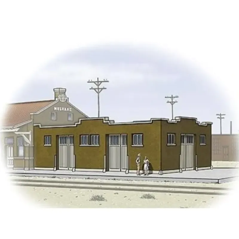 Walthers 933-3804 N Santa Fe-Style Brick Freight House Building Kit - Your Source for Gaming Essentials*
