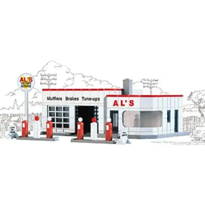 Walthers 933-3243 N Scale Al''s Victory Service With Decalsa Building Kit - Your Source for Gaming Essentials* Hot