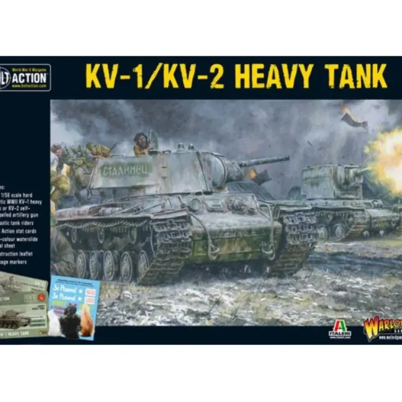 Tabletop Miniatures>Warlord Games Bolt Action: KV1/2 Plastic Box Set #402014001 Unpainted Miniature - Your Source for Gaming Essentials