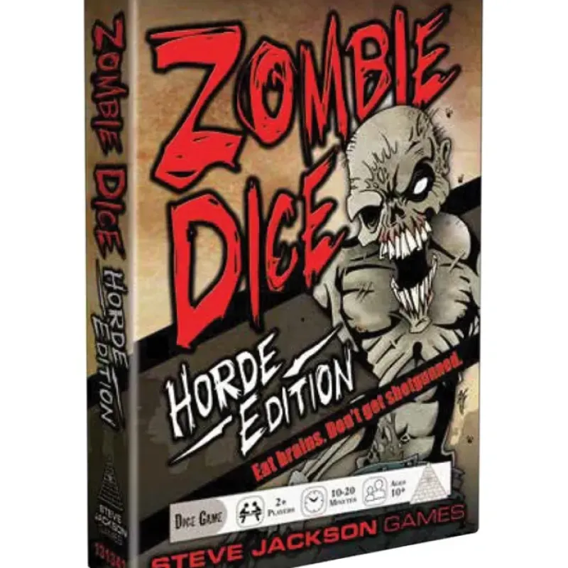 Dice>Zombie Dice: Horde Edition Dice Game - Eat Brains, Don't Get Shotgunned - Your Source for Gaming Essentials